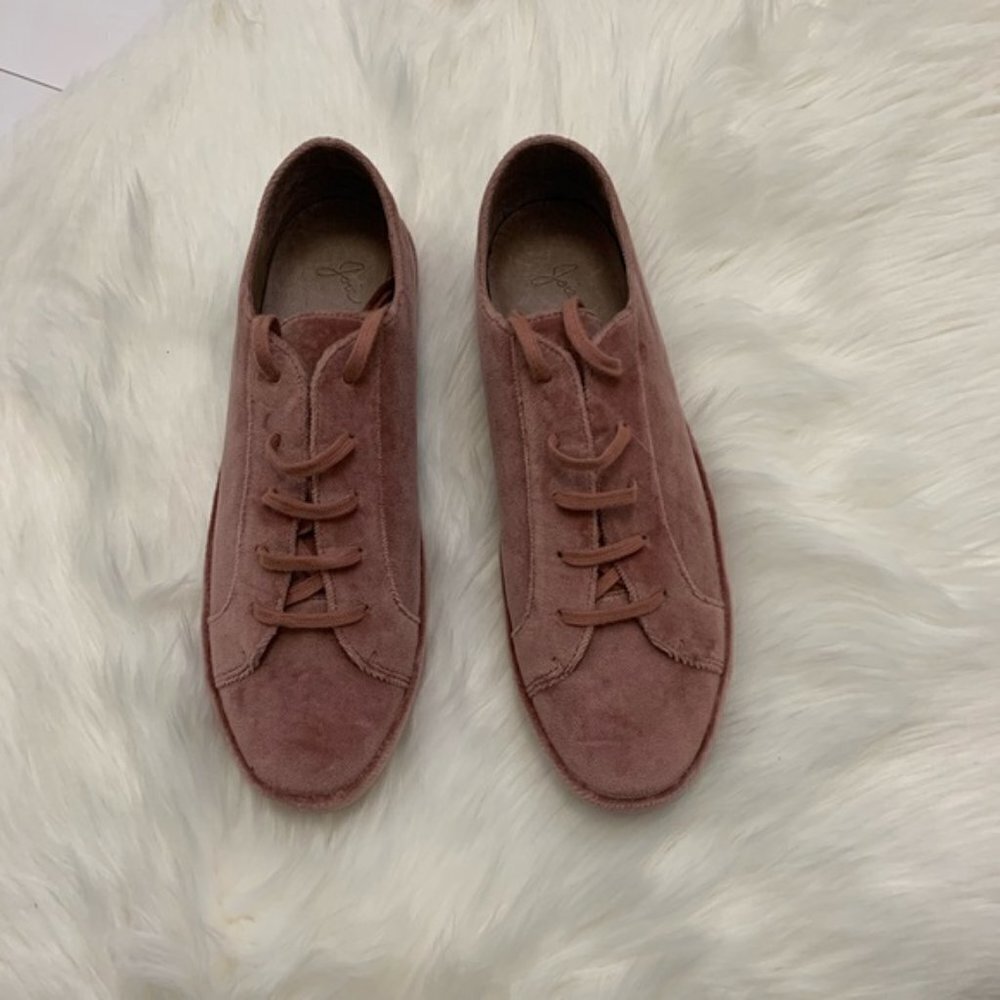 - New Joie DarylLight Mauve Velvet Sneakers - Picture 4 of 6